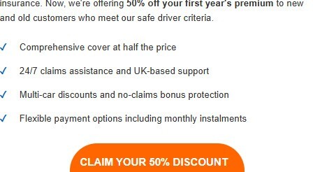 Fake car insurance phishing campaign-email image